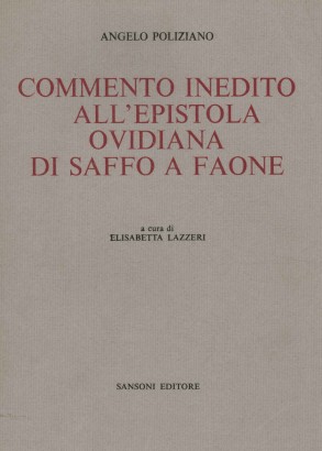 Commento inedito all'epistola ovidiana di Saffo a Faone