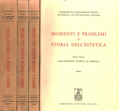 Momenti e problemi di storia dell'estetica (4 Volumi)