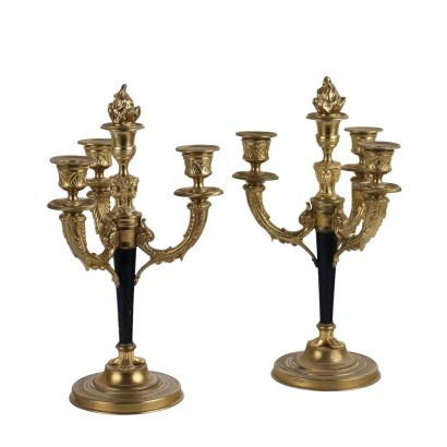 Par de candelabros Albert Marionnet Pa