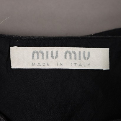 Miu Miu Grey Wool Skirt