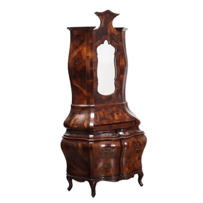 Antique Trumeau Baroque Style Walnut Early XX Century