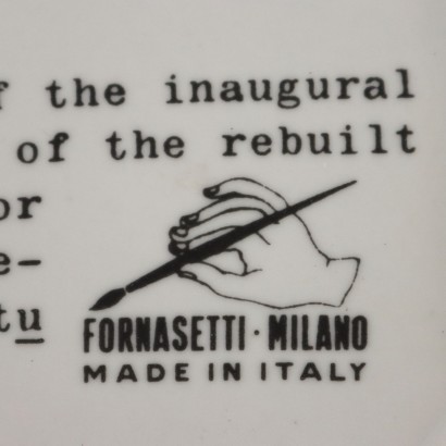 Platillo Teatro alla Scala Piero Fornase,Piero Fornasetti,Piero Fornasetti,Piero Fornasetti,Piero Fornasetti