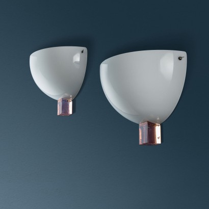 Pair of Venini wall lights, 'Victoria' Venin lamps