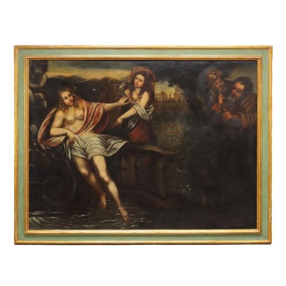 Tableau Ancien Sujét Sacré Huile sur Toile XVIe-XVIIIe Siècle