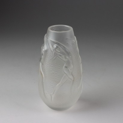 Lalique Einzelblumenvase Modell Nymphen