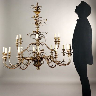 Chandelier,Iron and Sheet Metal Chandelier