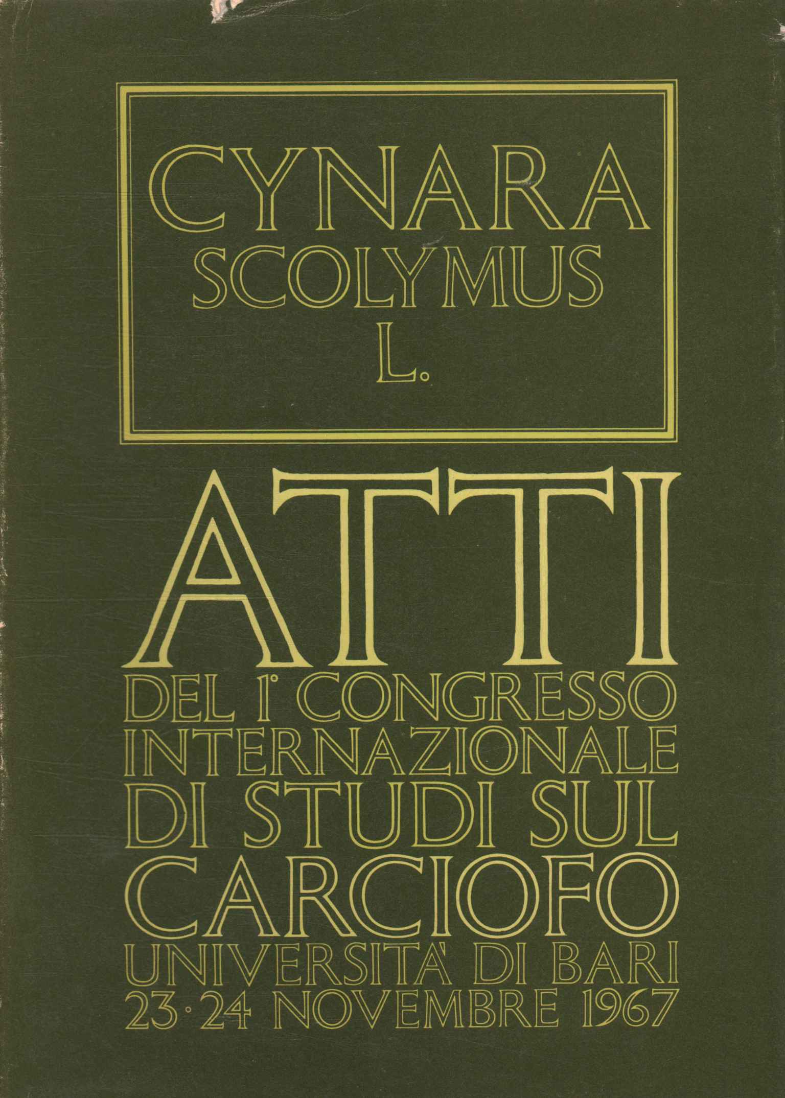 Proceedings of the 1st international congress of%2,Proceedings of the first international congress