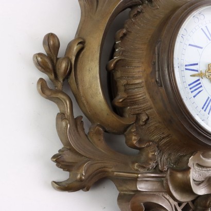 Gilded Bronze Wall Clock