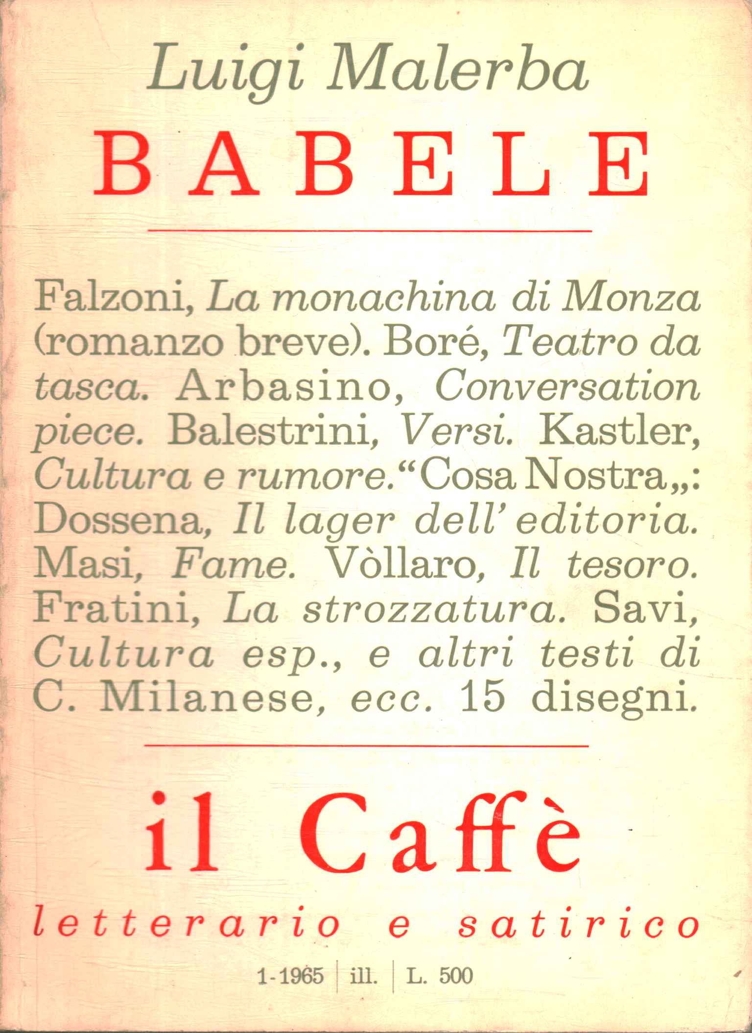 The literary and satirical café