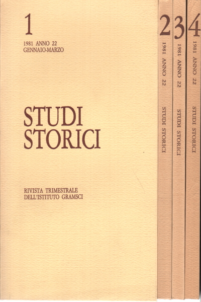 Estudios históricos. Revista trimestral Año XXII 1981, AA.VV.