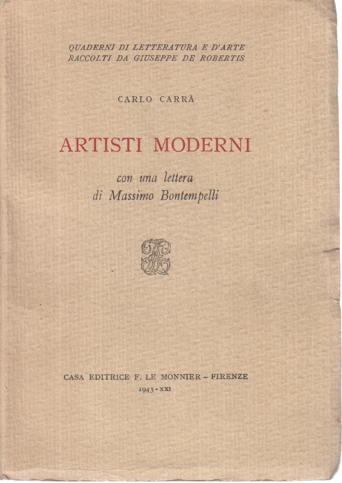 Los artistas modernos, Carlo Carrà