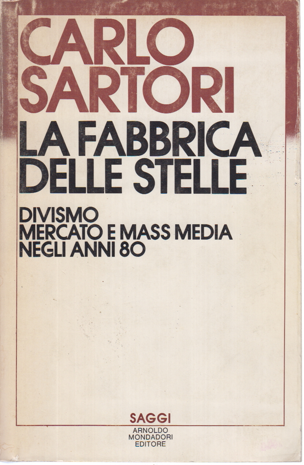 The factory of stars, Carlo Sartori