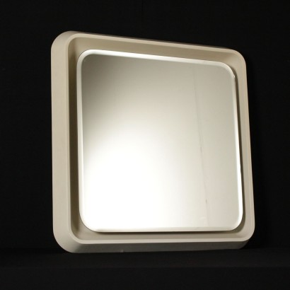 di mano in mano, miroir des années 60, années 60, miroir vintage, miroir antique moderne, miroir rétroéclairé, vintage italien, antiquités modernes italiennes