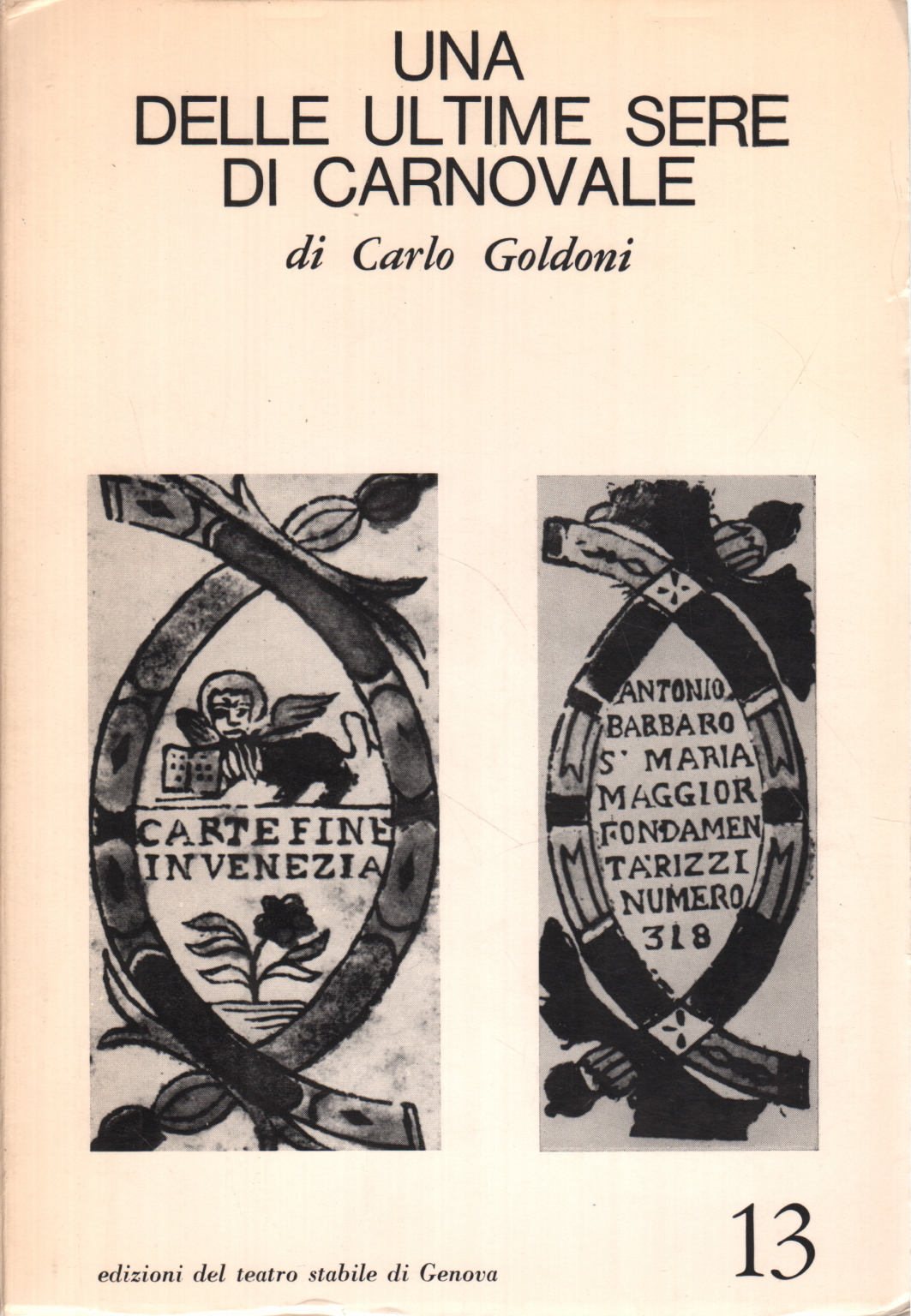 Einer der letzten abende Carnovale, Carlo Goldoni