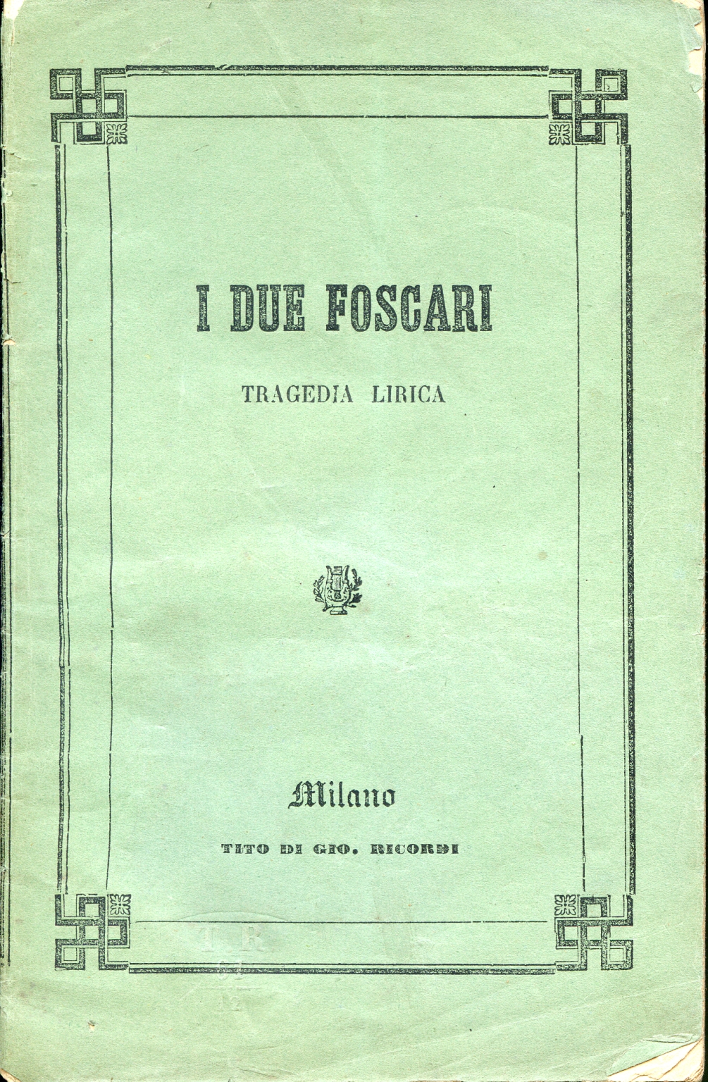 The two foscari, Giuseppe Verdi