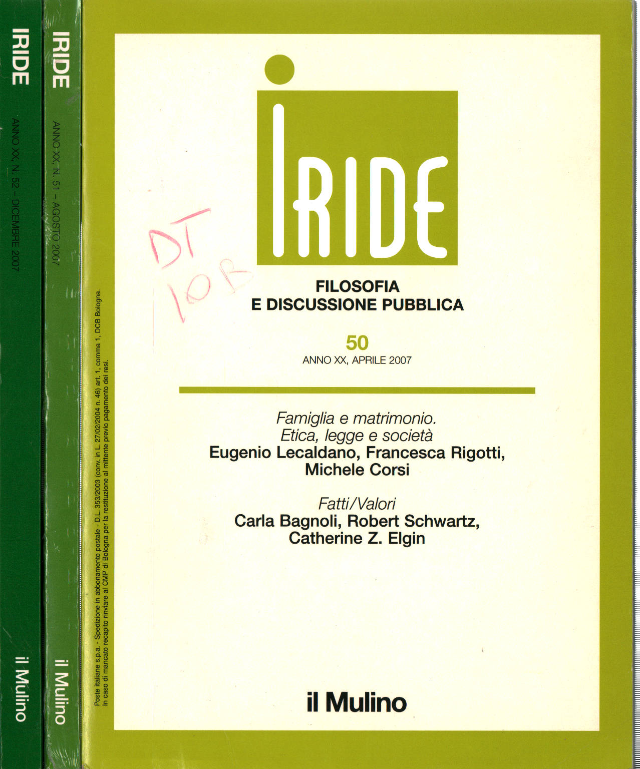 Iride year XX 2007 (nos. 50-51-52), AA. VV.