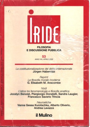 Iride year XXI 2008 n. 53, AA. VV.