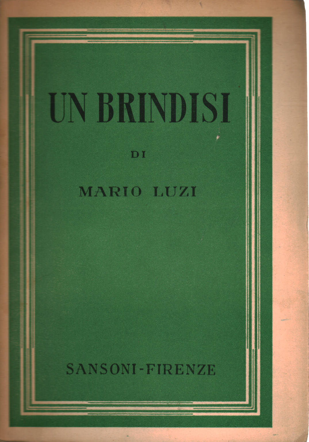 Un toast, Mario Luzi