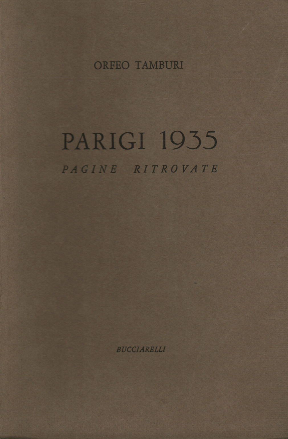 Parigi 1935. Pagine ritrovate, s.a.