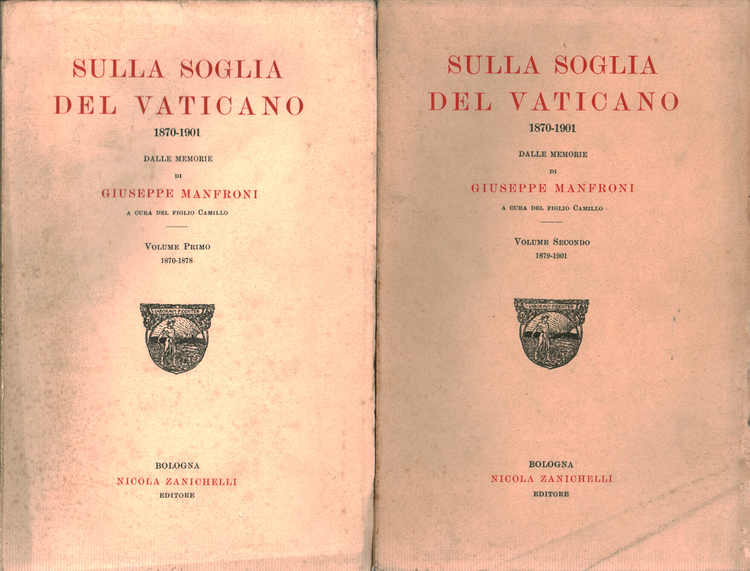 Au seuil du Vatican 1870-1901 (2 volumes), s.a.