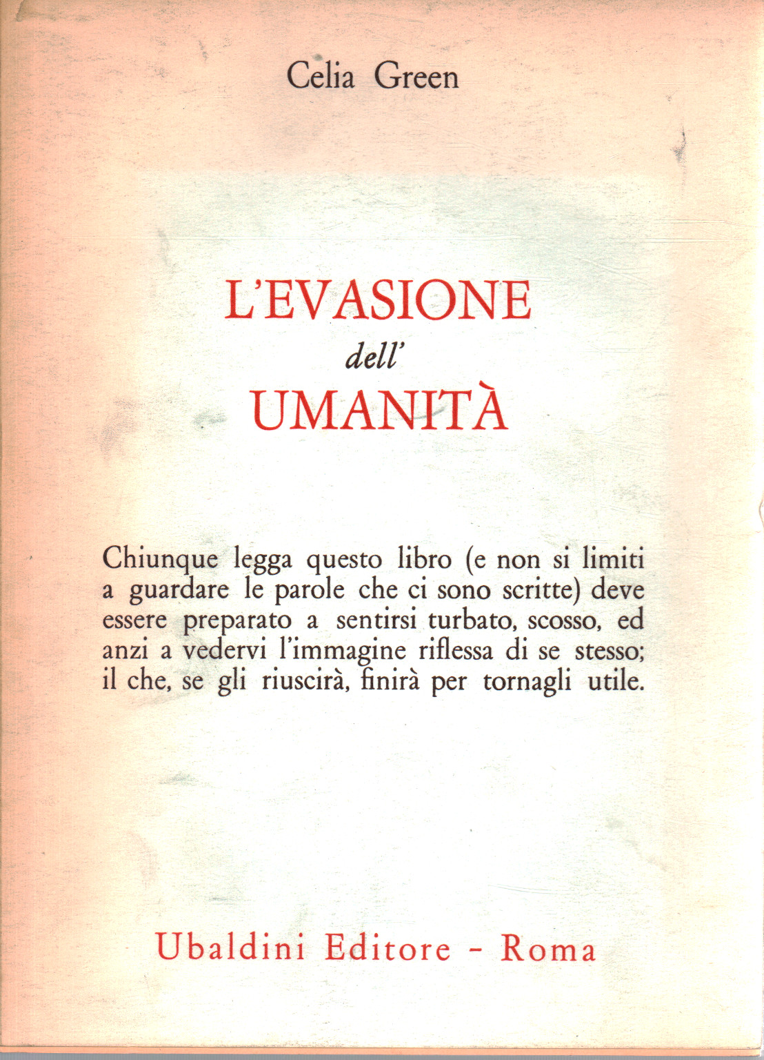 L evitación de la humanidad, s.una.