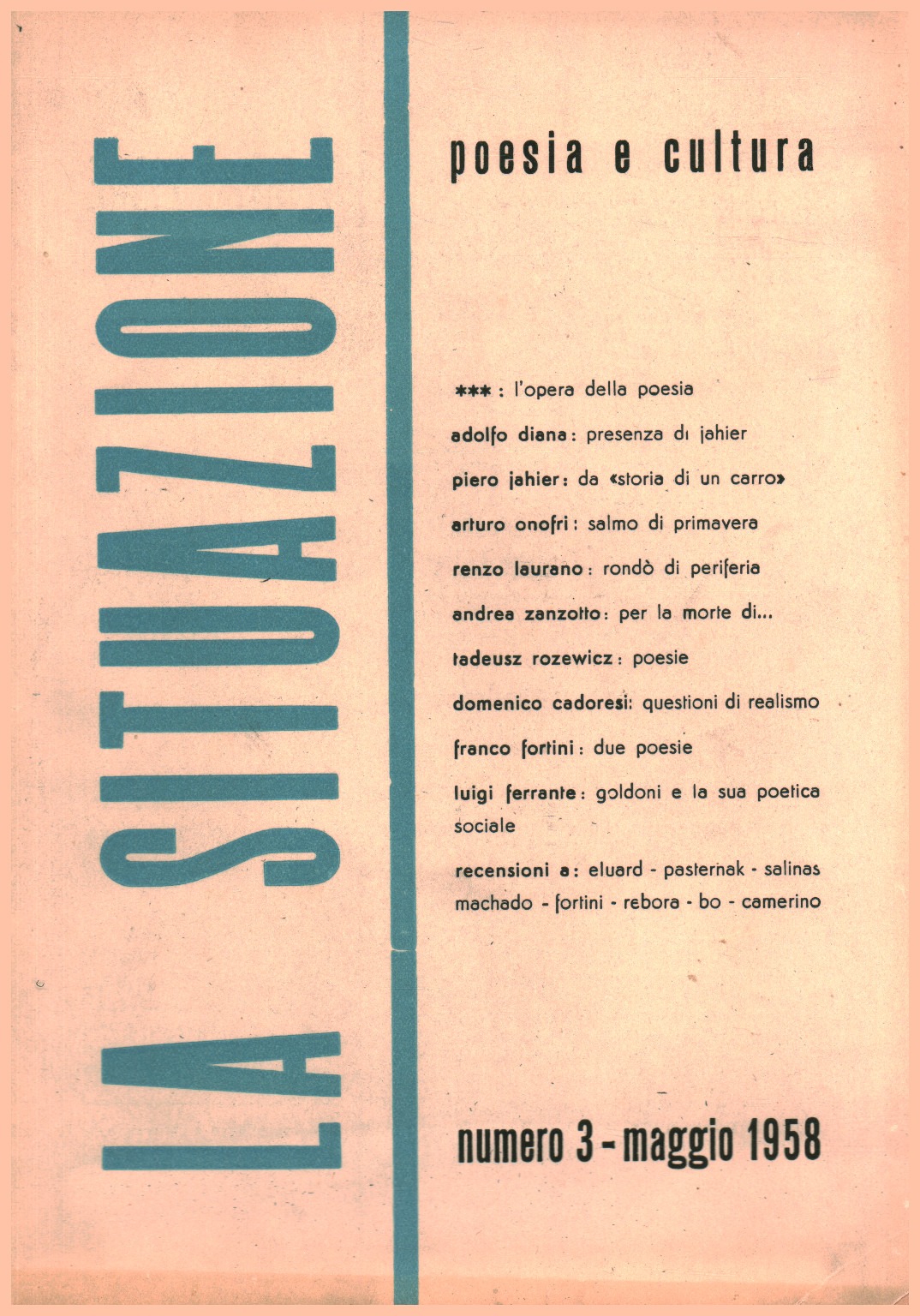 La situation pas de. 3, mai 1958, s.un.