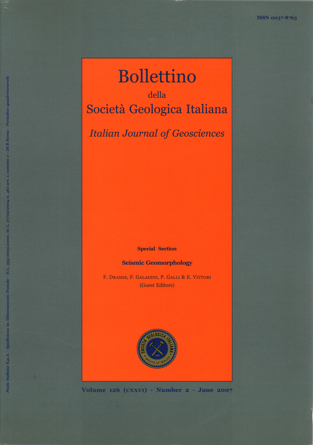 Bulletin of the Geological Society of Italian-Ita, s.a.