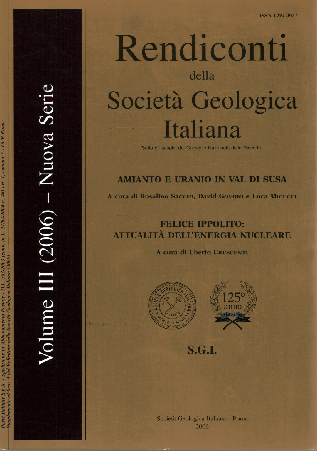 Rendiconti della Società Geologica Italiana. Vol., s.a.