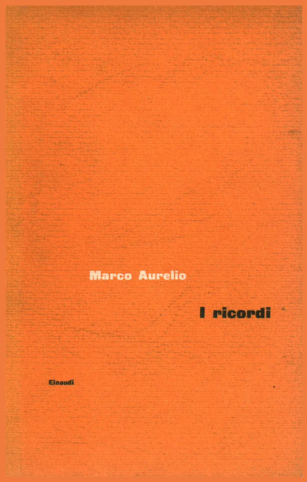 Marco Aurelio, usato, I ricordi, Book-Shop, Fiction
