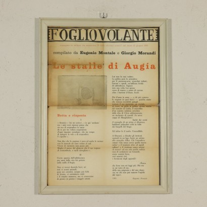 Feuille volante compilée par Eugenio Montale et Gior, s.a.