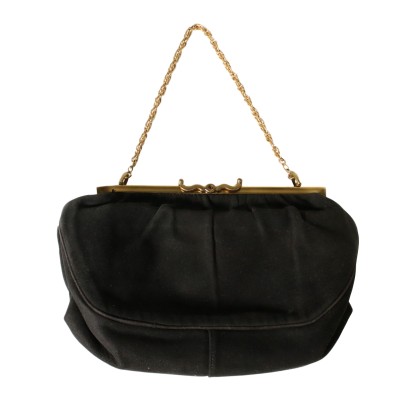 Vintage Suede Leather Clutch Bag