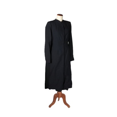 Vintage Night Blue Coat Made in Milan Italy 1950s