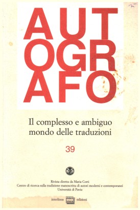 Autografo anno XV,numero 39,luglio-dicembre 1999