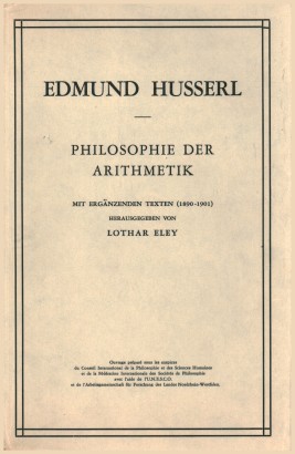 Philosophie der arithmetik