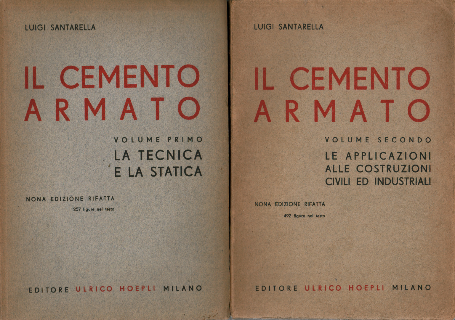 Il cemento armato (2 volumi), Luigi Santarella