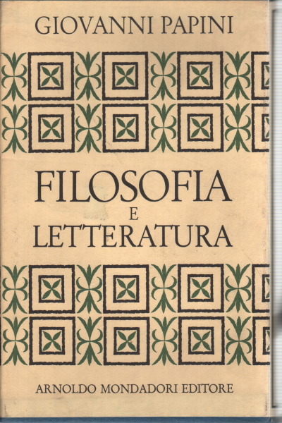 La filosofía y la literatura, Giovanni Papini