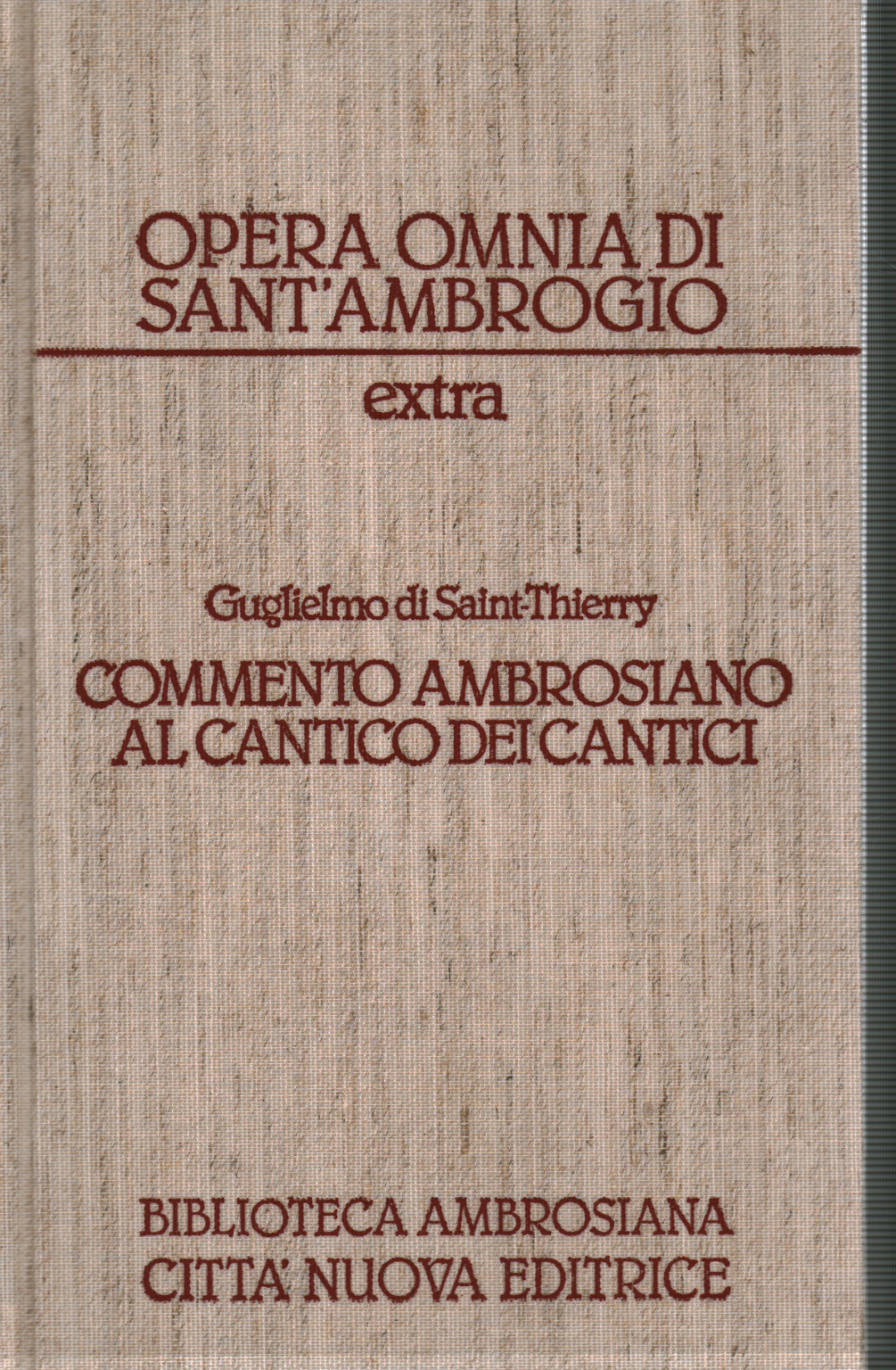 Guillermo de Sain-Thierry Comentario ambrosiano sobre c, Sant'Ambrogio