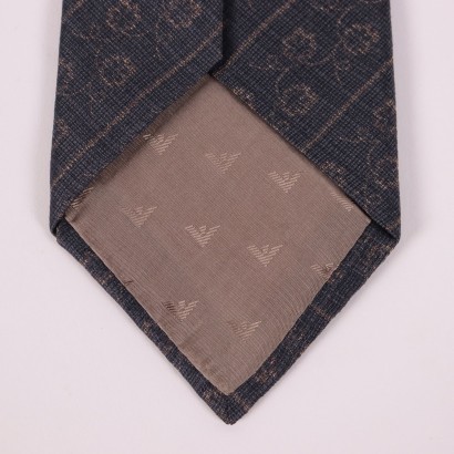 Emporio Armani Tie With Floral Print Silk