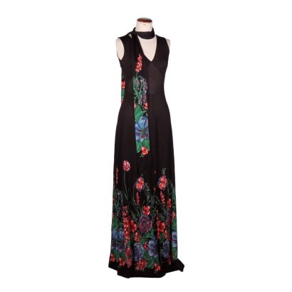 Vestido vintage largo floral