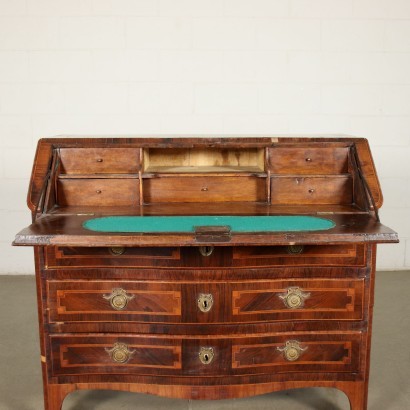 Piedmontese Drop-Leaf Secretaire Italy 18th Century