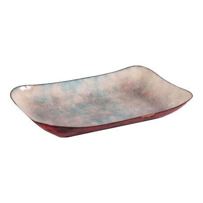 Tray by Paolo De Poli Copper Enamel Italy 1950s