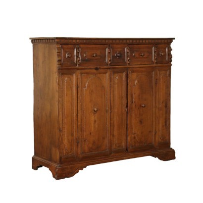 Barocker Sideboard Nussbaum - Italien XVII Jhd