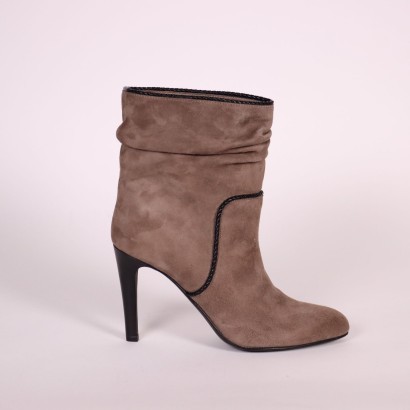 Furla Suede Ankle Boots Leather Italy
