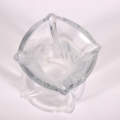 Baccarat Crystal Serpentine Vase France 20th Century