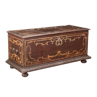 Piedmontese Baroque Chest Walnut Italy 18th Century