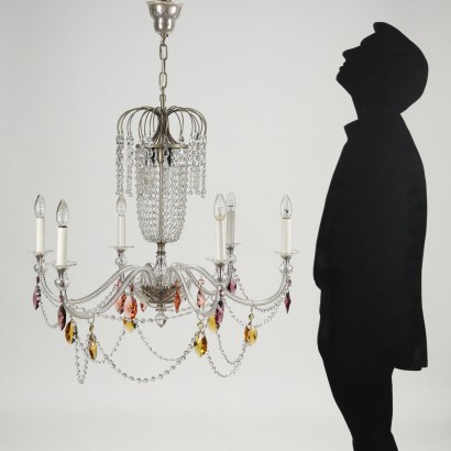 Chandelier Glass Italy XX Century