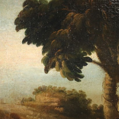 Paysage Huile sur Toile - Italie XVIII Siècle