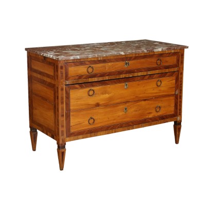 Commode Néoclassique Noyer Italie XVIII Siècle