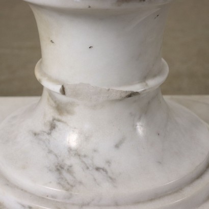 Medici Vase Carrara Marble - Italy XX Century