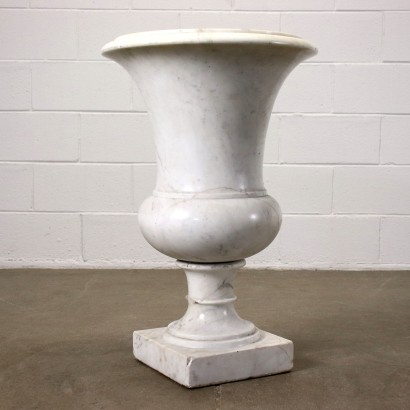 Medici Vase Carrara Marble - Italy XX Century